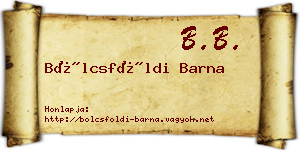 Bölcsföldi Barna névjegykártya